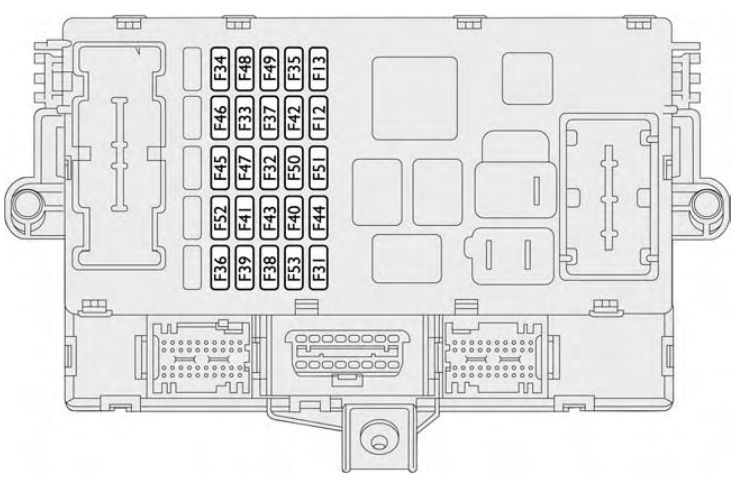 Fiat Croma (2005-2006) – Sicherungs- und Relaiskasten