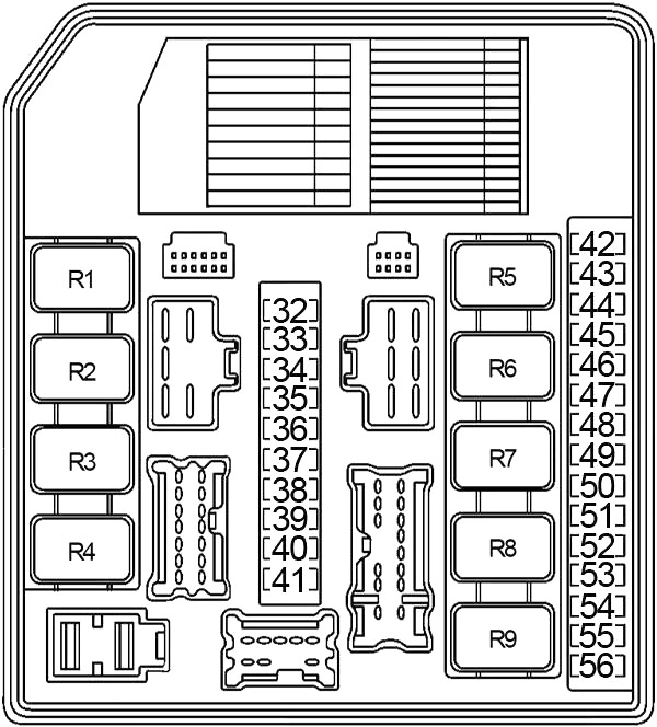 Infiniti QX56 (2004-2010) – Sicherungs- und Relaiskasten