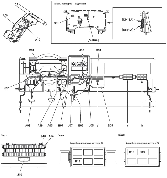 Mitsubishi Fuso Canter 7 (2002-2011) – Sicherungs- und Relaiskasten