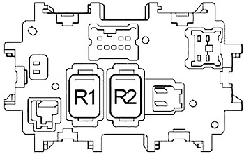Nissan Altima (2002-2006) – Sicherungs- und Relaiskasten