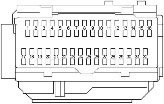 Toyota Avalon (GSX30) (2005-2012) – Sicherungs- und Relaiskasten