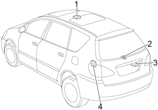 Toyota Avensis Verso (2001-2009) – Sicherungs- und Relaiskasten