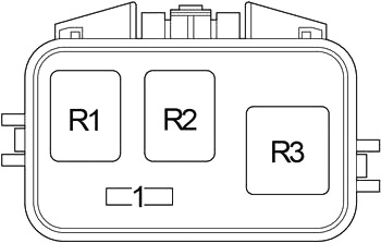 Toyota Avensis Verso (2001-2009) – Sicherungs- und Relaiskasten