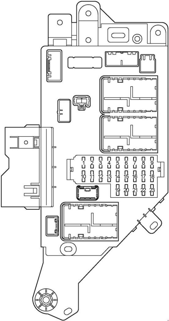 Toyota Land Cruiser 100 / J100 (2003-2007) – Sicherungs- und Relaiskasten