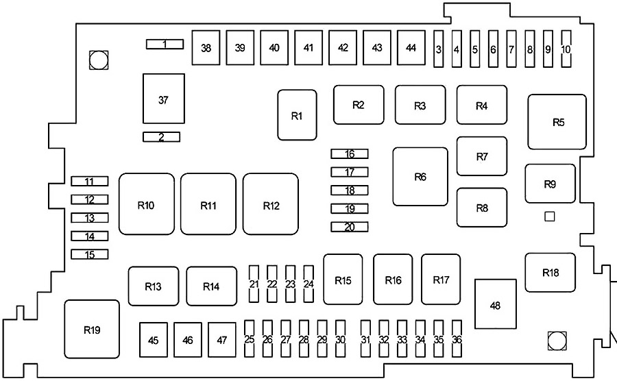 Toyota Land Cruiser Prado (J120) (2002-2009) – Sicherungs- und Relaiskasten