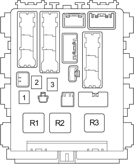 Toyota Prius (XW20) (2003-2009) – Sicherungs- und Relaiskasten